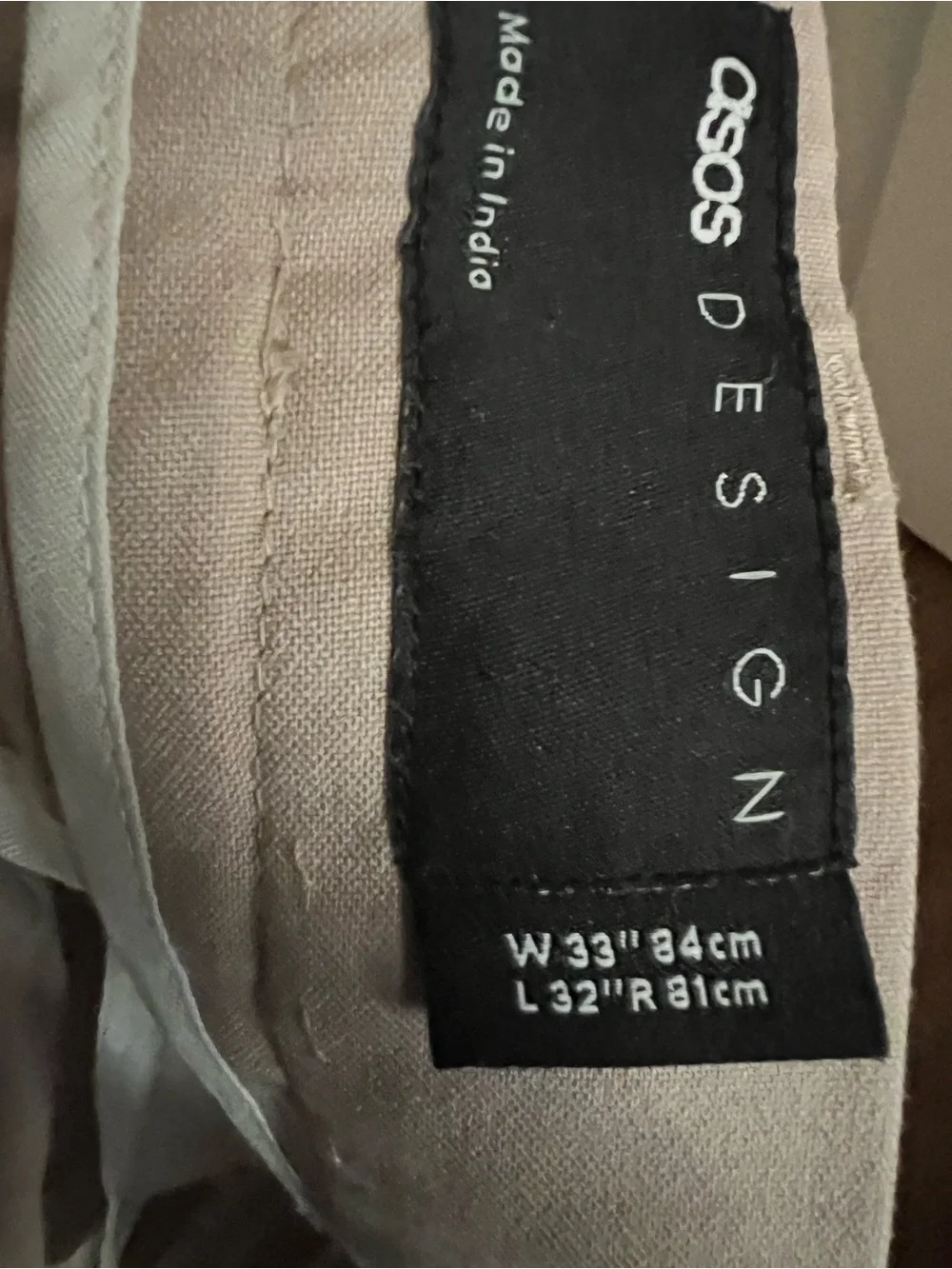 ASOS Beige Double-Breasted Suit Jacket and Pants
